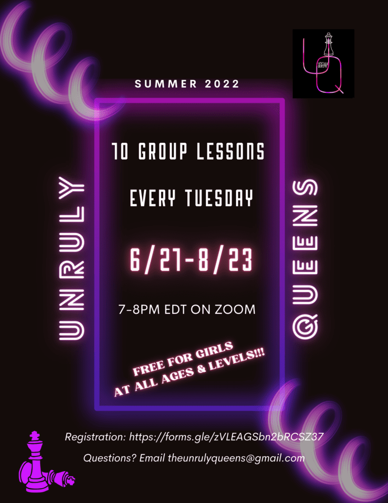 Summer 2022 Unruly Queens Free Group Lesson