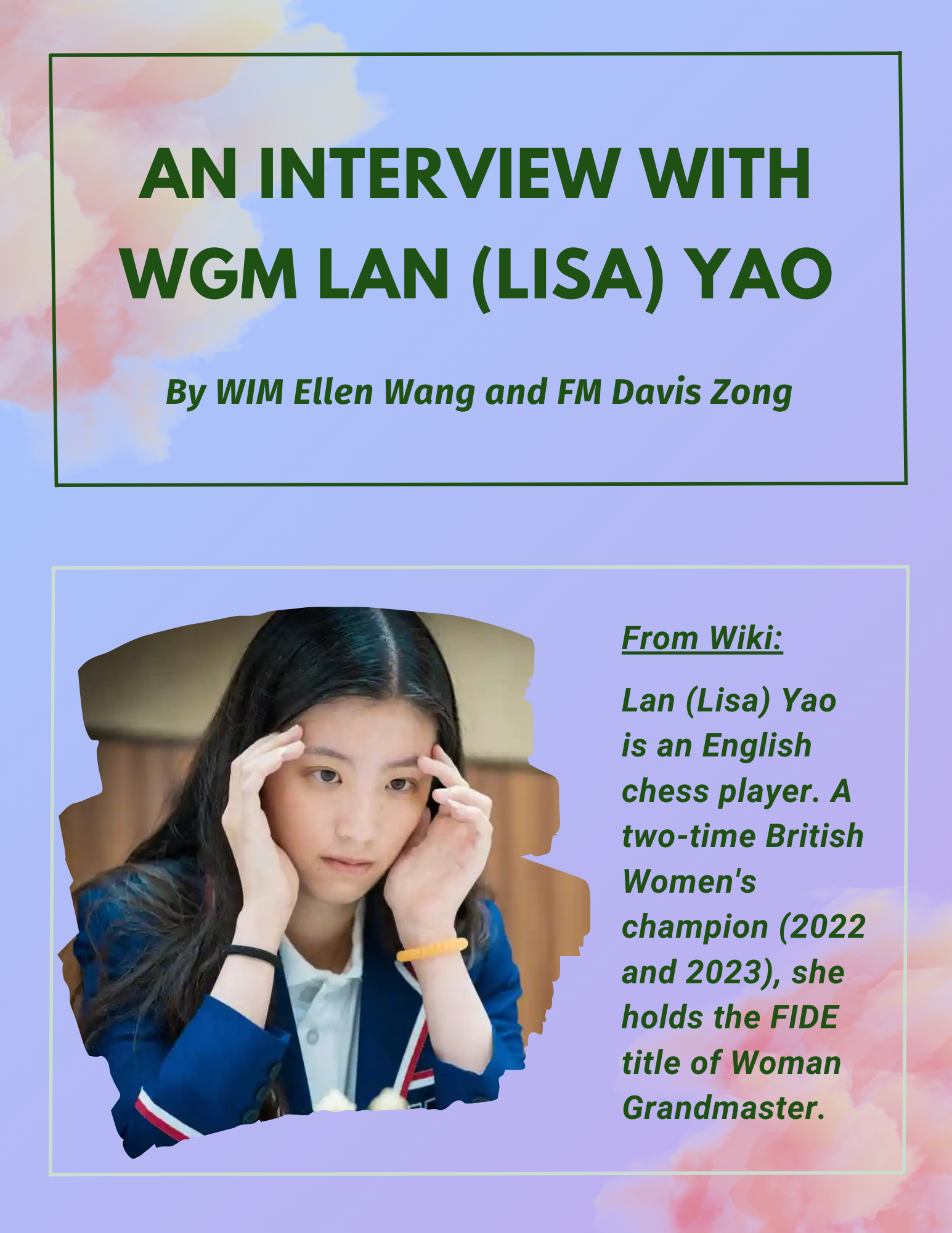 INTERVIEW WITH LISA YAO